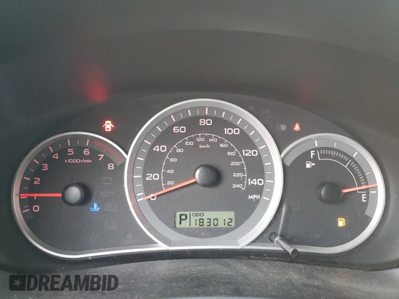 2008 Subaru Impreza Sedan (Natl) i with VIN JF1GE61678H500052, listed as a Copart auction lot 81602454 with 183,012 mi miles and Salvage Title. Bid and sale history available at carsss.com. Image 9.