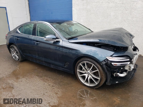 2023 Genesis G70 2.0T with VIN KMTG34TA4PU126996, listed as a Copart auction lot 69326704 with 24,882 mi miles and Non Repairable. Bid and sale history available at DreamBid. Image 4.