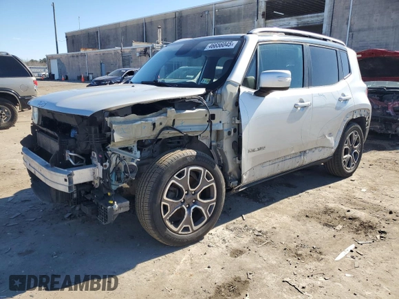 2016 Jeep Renegade Limited with VIN ZACCJADT6GPD12736, listed as a Copart auction lot 46656045 with 179,248 mi miles and Salvage Title. Bid and sale history available at DreamBid. Image 1.