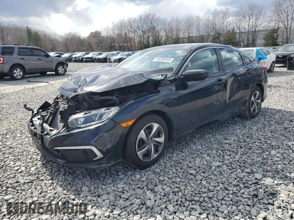 2019 Honda Civic Sedan LX with VIN 2HGFC2F65KH538508, listed as a Copart auction lot 50286545 with 61,169 mi miles and Salvage Title. Bid and sale history available at carsss.com. Image 1.