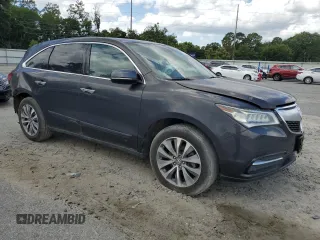 2014 Acura MDX Technology with VIN 5FRYD3H45EB010336, listed as a Copart auction lot 48756895 with 115,526 mi miles and Salvage Title. Bid and sale history available at carsss.com. Image 4.