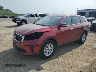 2019 Kia Sorento LX z VIN 5XYPGDA55KG515035, wystawiony jako Copart lot #59513795 z przebiegiem 75 431 mil mil oraz Nie do naprawy • Non repairable. Historia ofert i sprzedaży dostępna na DreamBid. Obrazek 1.