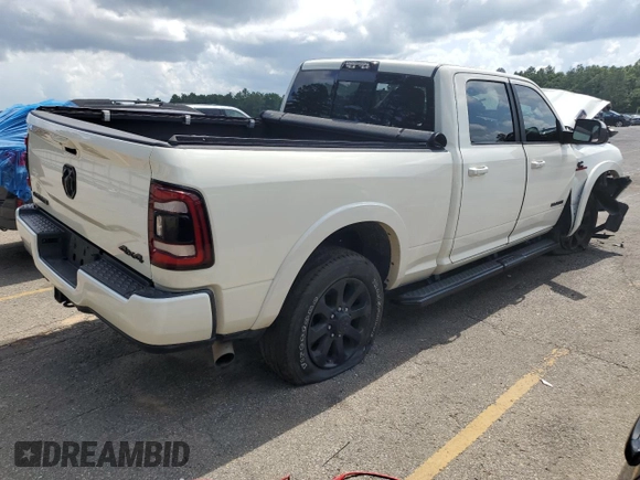 2020 Ram 3500 Laramie with VIN 3C63R3EL4LG219493, listed as a Copart auction lot 57276684 with 0 mi miles and Salvage Title. Bid and sale history available at carsss.com. Image 3.