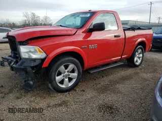 2013 Ram 1500 Express with VIN 3C6JR7AT9DG596620, listed as a Copart auction lot 87879805 with 178,554 mi miles and Salvage title. Bid and sale history available at DreamBid. Image 1.