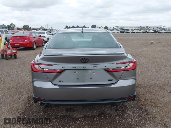 2025 Toyota Camry LE with VIN 4T1DAACK8SU571597, listed as a IAAI auction lot 42051463 with 1,681 mi miles and . Bid and sale history available at DreamBid. Image 16.