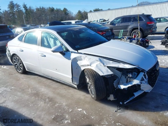 2023 Hyundai Sonata Limited with VIN KMHL34J26PA328440, listed as a IAAI auction lot 41502323 with 34,462 mi miles. Bid and sale history available at carsss.com. Image 1.