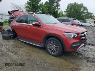 2022 Mercedes-Benz GLE 350 with VIN 4JGFB4KB3NA702157, listed as a Copart auction lot 56496935 with 49,315 mi miles and Salvage title. Bid and sale history available at DreamBid. Image 4.