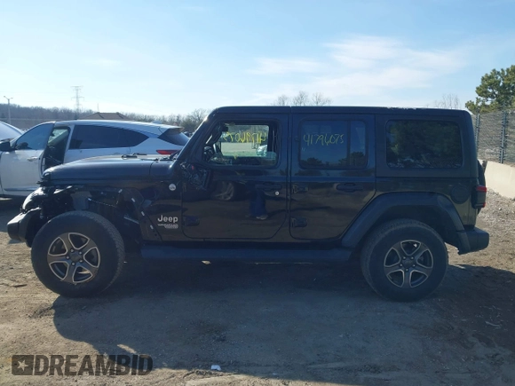 2018 Jeep Wrangler Unlimited Sport с VIN 1C4HJXDG4JW110788, выставлен на аукционе IAAI как лот 41796075 с пробегом 69 378 миль миль и . История ставок и продаж доступна на DreamBid. Изображение 14.
