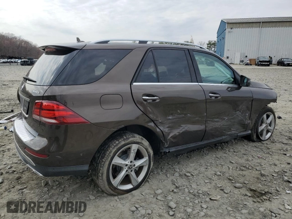 2018 Mercedes-Benz GLE 350 with VIN 4JGDA5HB8JB123631, listed as a Copart auction lot 51057365 with 58,806 mi miles and Salvage Title. Bid and sale history available at DreamBid. Image 3.