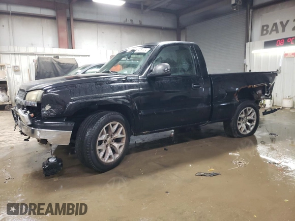 2003 Chevrolet Silverado 1500 LS with VIN 1GCEK14T93Z187281, listed as a Copart auction lot 84261304 with 176,871 mi miles and Salvage Title. Bid and sale history available at DreamBid. Image 1.