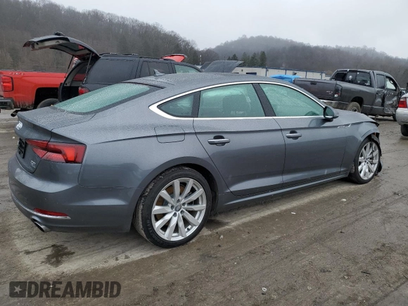 2018 Audi A5 Sportback Premium Plus with VIN WAUBNCF58JA103383, listed as a Copart auction lot 79073073 with 82,215 mi miles. Bid and sale history available at carsss.com. Image 3.