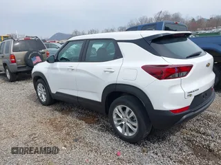 2023 Chevrolet TrailBlazer LS with VIN KL79MMS27PB164679, listed as a IAAI auction lot 41785080 with 30,131 mi miles and . Bid and sale history available at DreamBid. Image 3.