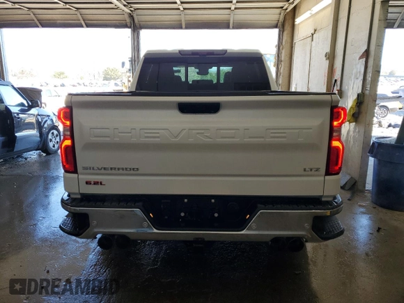 2024 Chevrolet Silverado 1500 LTZ with VIN 1GCUDGEL6RZ204568, listed as a Copart auction lot 48775205 with 10,633 mi miles and Salvage Title. Bid and sale history available at DreamBid. Image 6.