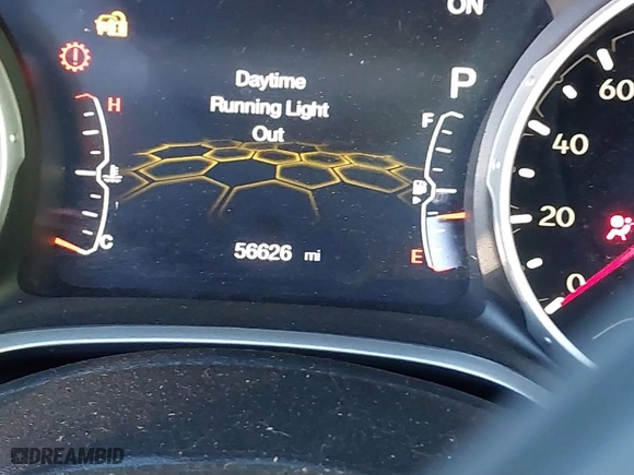2019 Jeep Compass Latitude with VIN 3C4NJCBB1KT851846, listed as a IAAI auction lot 41219621 with 56,626 mi miles. Bid and sale history available at carsss.com. Image 16.