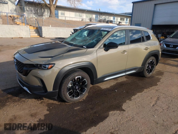 2023 Mazda CX-50 2.5 Turbo with VIN 7MMVABXY0PN152447, listed as a Copart auction lot 50781195 with 28,806 mi miles and Salvage Title. Bid and sale history available at carsss.com. Image 1.