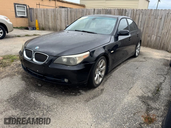 2006 BMW 5 Series 550i with VIN WBANB53506CP00450, listed as a Copart auction lot 83744374 with Not Provided miles and Clean Title. Bid and sale history available at DreamBid. Image 2.