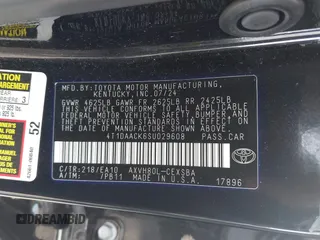 2025 Toyota Camry LE with VIN 4T1DAACK6SU029608, listed as a IAAI auction lot 41571751 with 9,030 mi miles and . Bid and sale history available at DreamBid. Image 9.