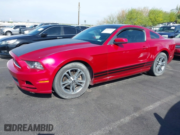 2013 Ford Mustang V6 with VIN 1ZVBP8AM1D5246288, listed as a IAAI auction lot 42024934 with 141,791 mi miles. Bid and sale history available at carsss.com. Image 18.