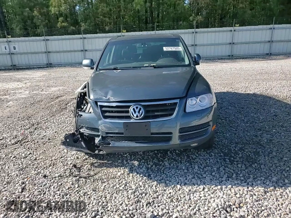 2006 Volkswagen Touareg 3.2L V6 with VIN WVGZG77L46D038386, listed as a Copart auction lot 52767505 with Not Provided miles and Salvage Title. Bid and sale history available at DreamBid. Image 12.