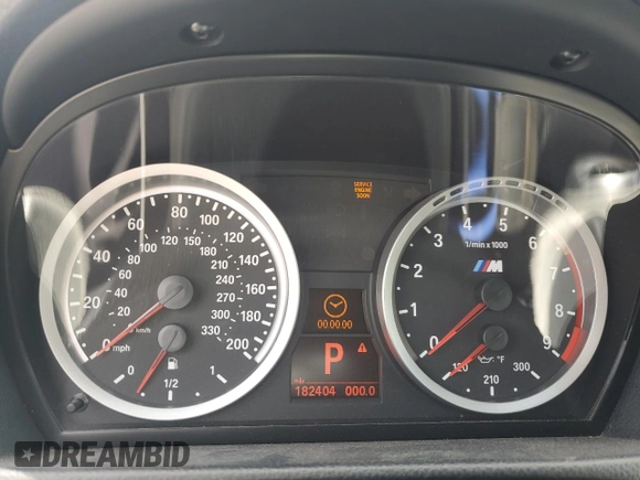 2011 BMW M3 with VIN WBSKG9C58BE646241, listed as a Copart auction lot 61779425 with 182,404 mi miles and Salvage title. Bid and sale history available at DreamBid. Image 9.