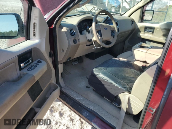 2005 Ford F-150 XLT with VIN 1FTPX02595KF03248, listed as a Copart auction lot 77145414 with 161,783 mi miles and Salvage Title. Bid and sale history available at carsss.com. Image 8.