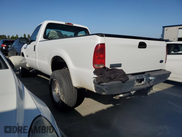 2005 Ford F-250 XL with VIN 1FTSF21P75EC11799, listed as a Copart auction lot 55653454 with 162,576 mi miles and Salvage Title. Bid and sale history available at DreamBid. Image 2.