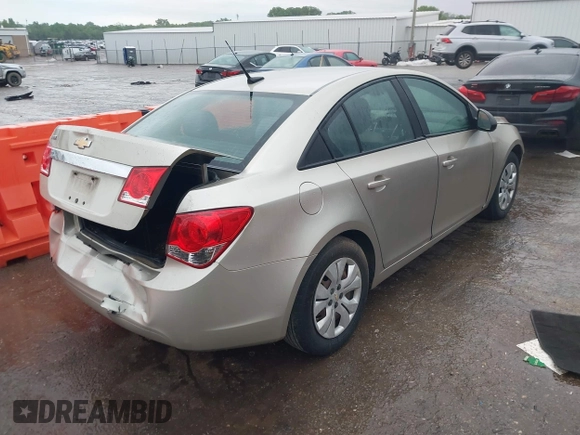 2014 Chevrolet Cruze LS with VIN 1G1PA5SH6E7132957, listed as a IAAI auction lot 42146562 with 130,117 mi miles and . Bid and sale history available at DreamBid. Image 4.
