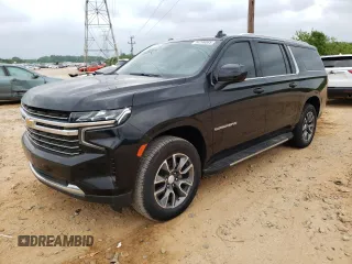 2021 Chevrolet Suburban with VIN 1GNSCCKT5MR447618, listed as a Copart auction lot 54296065 with 43,513 mi miles and Salvage title. Bid and sale history available at DreamBid. Image 1.