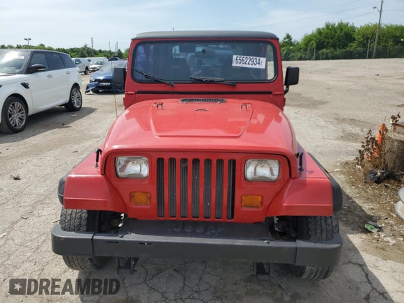 1995 Jeep Wrangler S with VIN 1J4FY19P2SP255844, listed as a Copart auction lot 80221564 with 225,551 mi miles and Non Repairable. Bid and sale history available at carsss.com. Image 5.