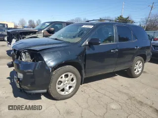 2001 Acura MDX Touring Pkg with VIN 2HNYD18601H507655, listed as a Copart auction lot 48198325 with 216,173 mi miles and Salvage Title. Bid and sale history available at carsss.com. Image 1.