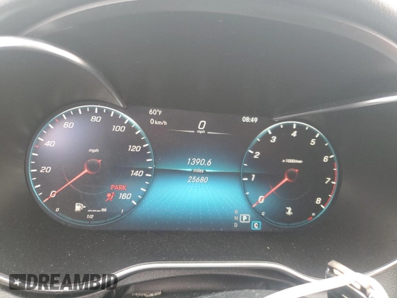 2021 Mercedes-Benz C 300 z VIN W1KWF8EB5MR629617, wystawiony jako Copart lot #58436515 z przebiegiem 25 680 mil mil oraz Szkoda całkowita • Salvage title. Historia ofert i sprzedaży dostępna na DreamBid. Obrazek 9.