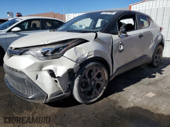 2021 Toyota C-HR LE with VIN JTNKHMBX3M1109664, listed as a Copart auction lot 87967165 with 84,688 mi miles and Salvage Title. Bid and sale history available at DreamBid. Image 1.