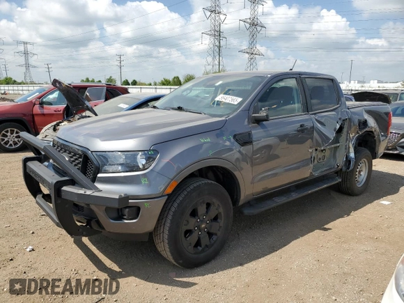 2022 Ford Ranger XL with VIN 1FTER4FH2NLD13816, listed as a Copart auction lot 56407565 with 95,729 mi miles and Salvage title. Bid and sale history available at DreamBid. Image 1.