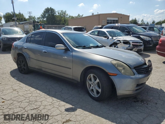 2004 Infiniti G35 w/Leather with VIN JNKCV51F04M716151, listed as a Copart auction lot 72945784 with 199,371 mi miles and Salvage Title. Bid and sale history available at DreamBid. Image 4.