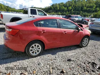 2014 Kia Rio LX with VIN KNADM4A37E6356601, listed as a Copart auction lot 71753504 with 166,142 mi miles and Salvage Title. Bid and sale history available at DreamBid. Image 3.
