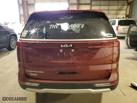 2022 Kia Carnival EX with VIN KNDNC5H36N6071099, listed as a Copart auction lot 66377394 with 74,434 mi miles and Salvage Title. Bid and sale history available at carsss.com. Image 6.