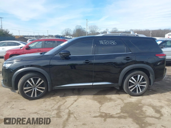 2024 Nissan Pathfinder Platinum with VIN 5N1DR3DK7RC269754, listed as a IAAI auction lot 41684186 with 14,047 mi miles and . Bid and sale history available at DreamBid. Image 14.