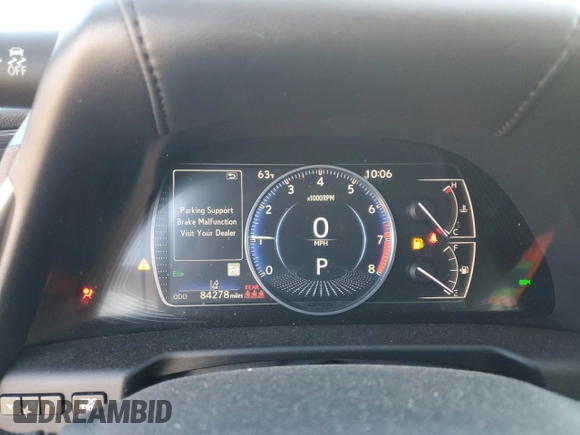 2020 Lexus ES with VIN 58ADZ1B19LU080435, listed as a Copart auction lot 44601095 with 84,278 mi miles and Salvage Title. Bid and sale history available at carsss.com. Image 9.