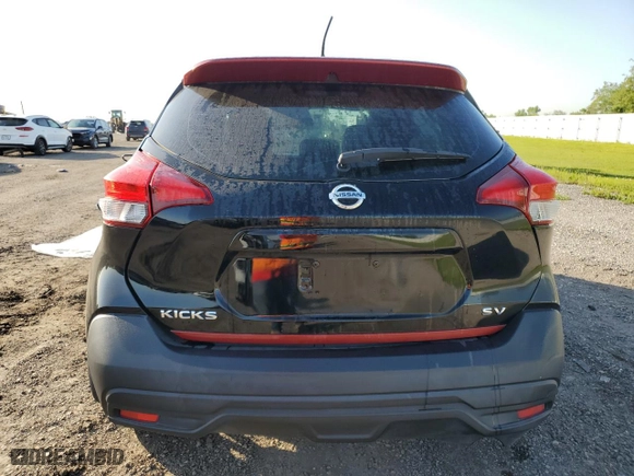 2018 Nissan Kicks SV with VIN 3N1CP5CU4JL505549, listed as a Copart auction lot 52184995 with 28,113 mi miles and Salvage Title. Bid and sale history available at carsss.com. Image 6.