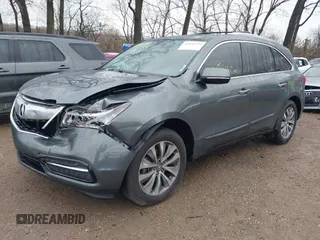 2015 Acura MDX Tech Pkg with VIN 5FRYD4H44FB006205, listed as a IAAI auction lot 41048794 with 151,060 mi miles. Bid and sale history available at carsss.com. Image 17.