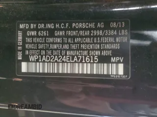 2014 Porsche Cayenne GTS with VIN WP1AD2A24ELA71615, listed as a Copart auction lot 54121245 with 139,847 mi miles and Clean title. Bid and sale history available at DreamBid. Image 13.