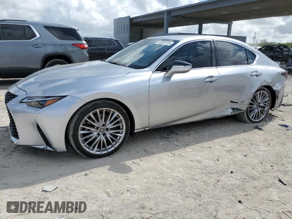 2022 Lexus IS 300 с VIN JTHDA1D22N5120116, выставлен на аукционе Copart как лот 43250735 с пробегом 5 976 миль миль и Списание • Salvage title. История ставок и продаж доступна на DreamBid. Изображение 1.