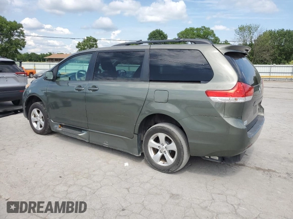 2012 Toyota Sienna LE AAS with VIN 5TDKK3DC3CS221490, listed as a Copart auction lot 59673925 with Not provided miles and Clean title. Bid and sale history available at DreamBid. Image 2.