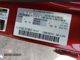 2014 Mazda 5 Grand Touring with VIN JM1CW2DL7E0168978, listed as a Copart auction lot 60662005 with 186,288 mi miles and Clean title. Bid and sale history available at DreamBid. Image 14.