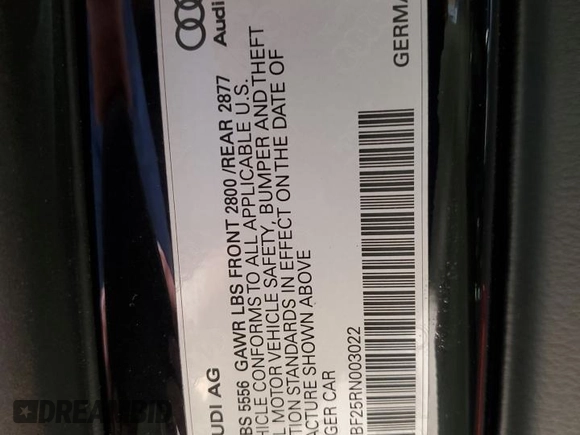 2024 Audi A6 Prestige with VIN WAUM2BF25RN003022, listed as a Copart auction lot 77803324 with 23,265 mi miles and Salvage Title. Bid and sale history available at carsss.com. Image 12.