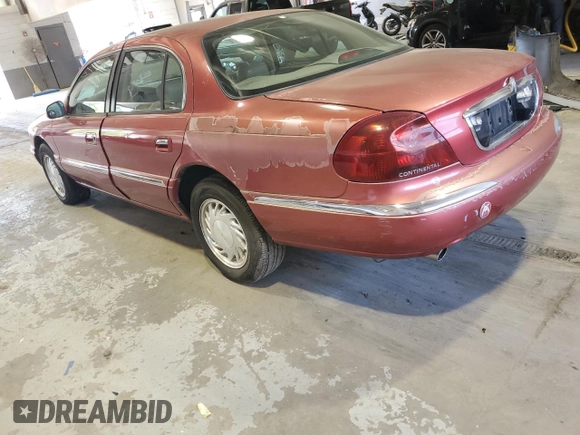 1998 Lincoln Continental with VIN 1LNFM97V6WY622919, listed as a Copart auction lot 70195324 with 219,712 mi miles and Non Repairable. Bid and sale history available at carsss.com. Image 2.