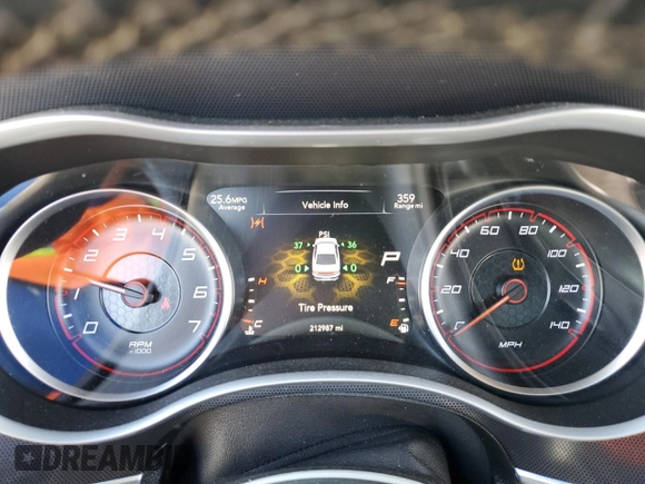 2015 Dodge Charger SXT with VIN 2C3CDXHG7FH827546, listed as a Copart auction lot 52421945 with 212,987 mi miles and Salvage Title. Bid and sale history available at DreamBid. Image 9.