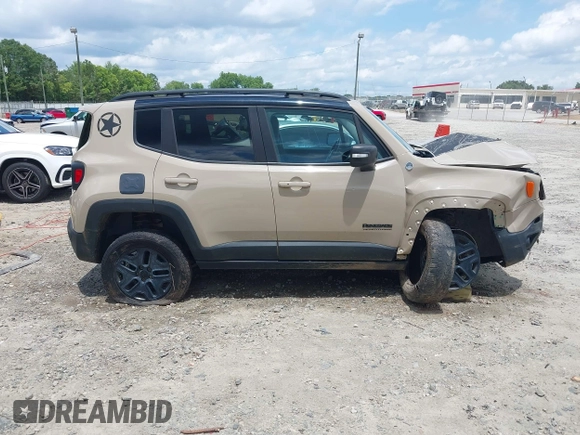 2017 Jeep Renegade Trailhawk with VIN ZACCJBCB5HPF70617, listed as a IAAI auction lot 42516113 with 66,187 mi miles and . Bid and sale history available at DreamBid. Image 14.