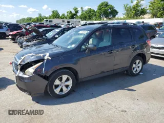2014 Subaru Forester Premium with VIN JF2SJAEC8EH446051, listed as a Copart auction lot 61178765 with 106,109 mi miles and Salvage title. Bid and sale history available at DreamBid. Image 1.
