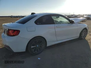 2016 BMW 2 Series M235i with VIN WBA1J7C51GV359949, listed as a Copart auction lot 44354945 with 82,990 mi miles and Salvage Title. Bid and sale history available at carsss.com. Image 3.